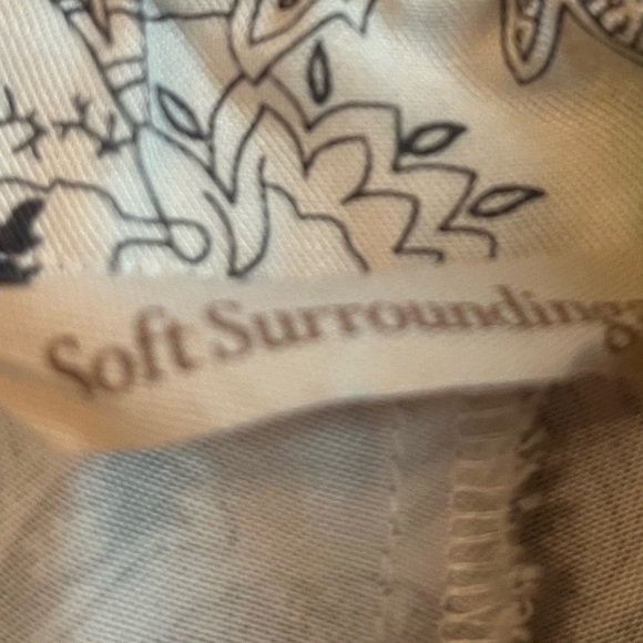 Soft Surroundings Womens Medium Boho Pull On Pants Flowy Bohemian Printed Batik - Picture 6 of 12